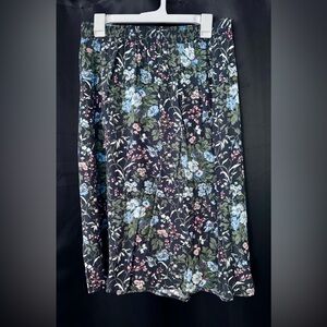 Loft Floral Knee Length Skirt Size Medium Petite